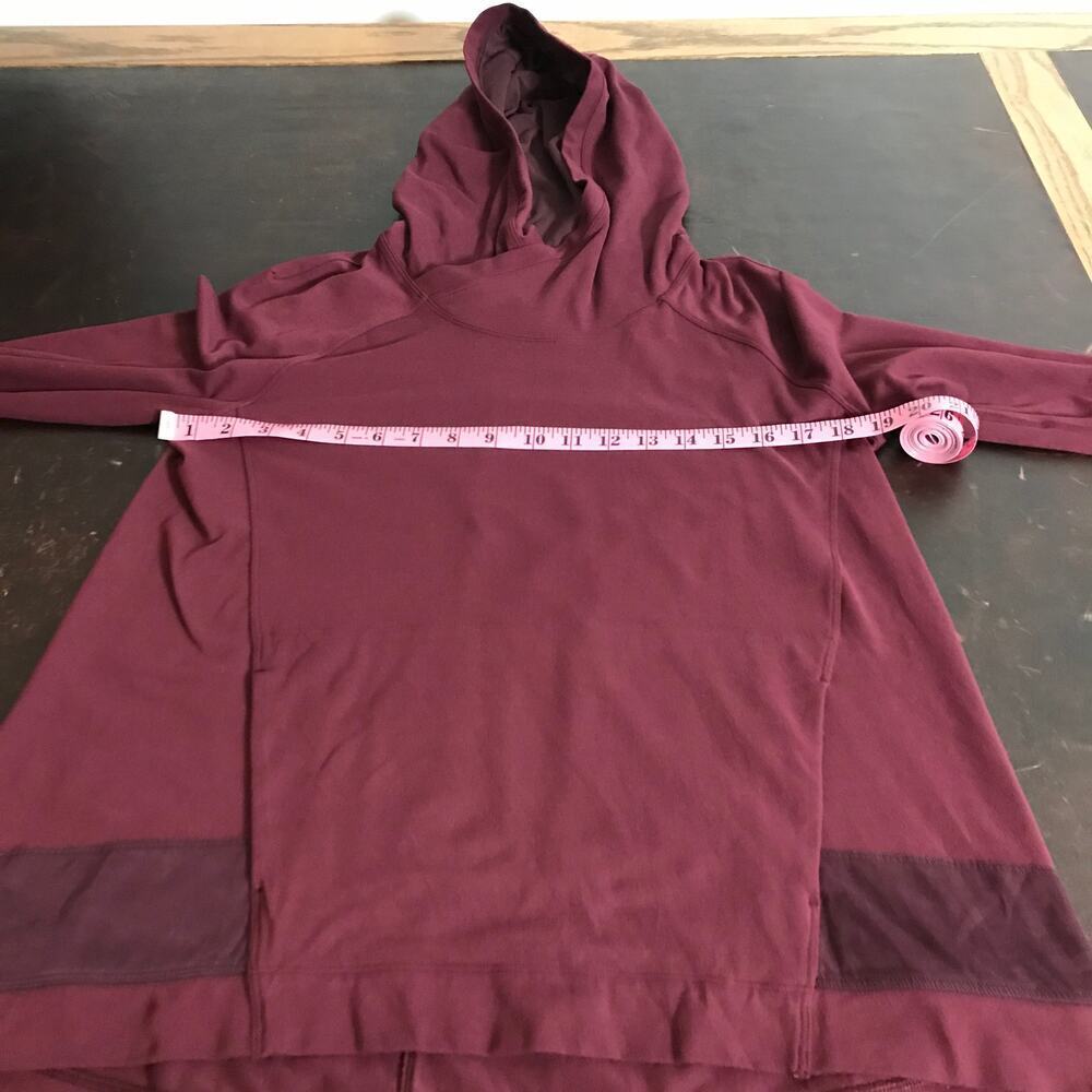 Lululemon Starting Place Hoodie 6 Garnet Red Pullover Thumbholes Athletic - Picture 7 of 12